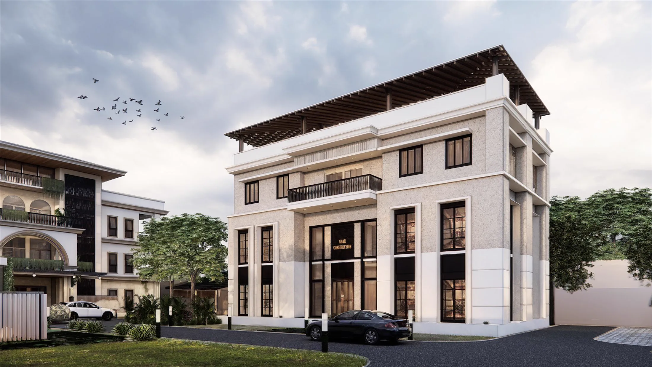 The Bokpara office building exterior, Amar Construction