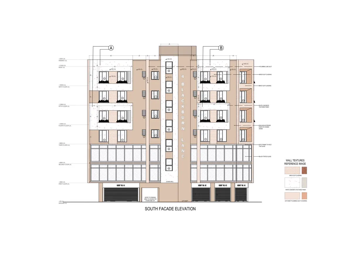 4no. Blackburn Rd detail design drawing