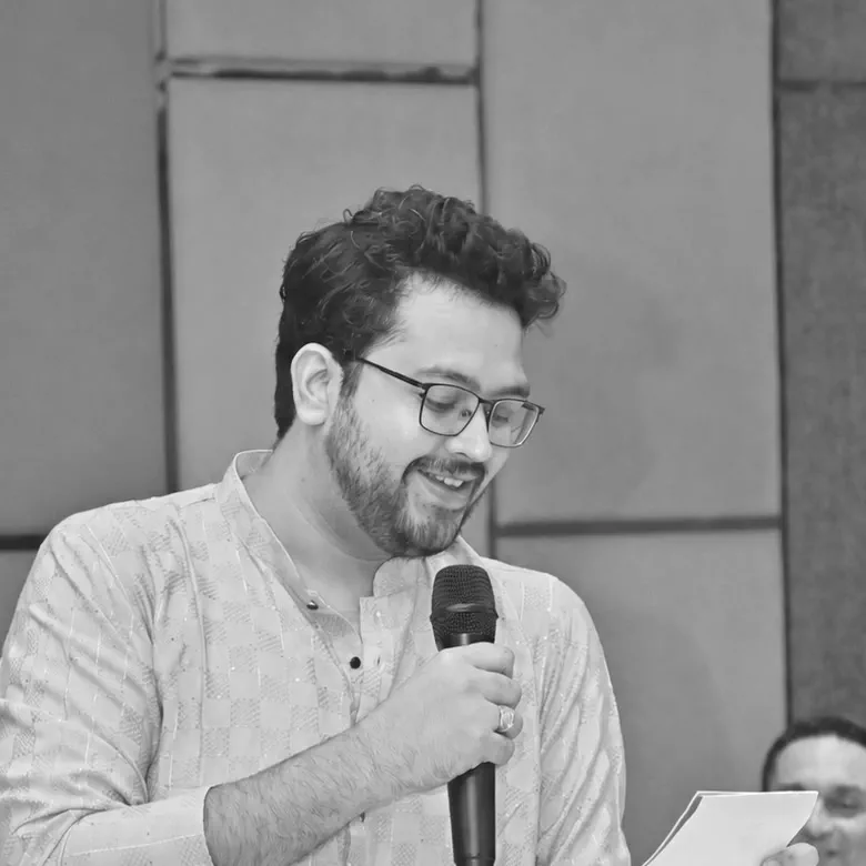Ritiman Mukherjee, Founder and Principal Architect at Headed North, speaking at an event